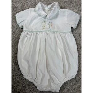 Dondolo Embroidered Parrot Bird 24 Month Bubble Unisex Outfit Boutique